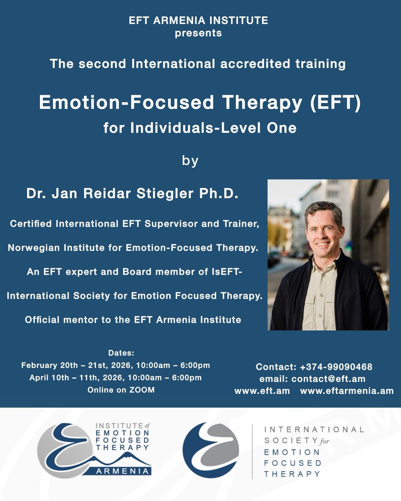 Emotion-Focused Therapy (EFT)        Level one for Individuals